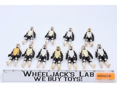 Lot of 11 Star Wars Biker Scouts 1970s-1980s Kenner Vintage Action Figures