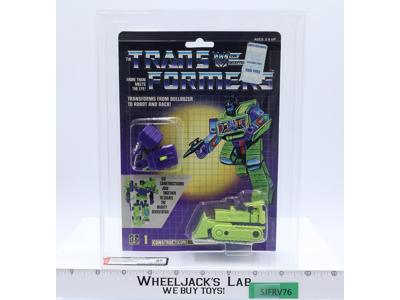 Bonecrusher TM Logo AFA HIGHEST GRADED 85 80/85/85 G1 Transformers Hasbro SEALED