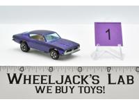 Custom Barracuda #1 Purple 1968 Redline Hot Wheels Mattel Vintage RL
