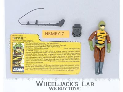 Tripwire V3 TIGER FORCE 100% Complete 1988 G.I. Joe Hasbro Vintage Action Figure