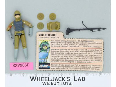 Tripwire V1 100% Complete G.I. Joe 1983 Hasbro Vintage Action Figure