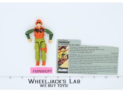 Skidmark V1 100% Complete G.I. Joe 1988 Hasbro Vintage Action Figure
