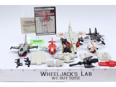 Superion Aerialbots Set 100% Complete Vintage 1986 G1 Transformers Hasbro