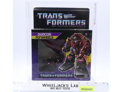 Flywheels AFA GRADED 85 80/85/90 G1 Transformers Hasbro Tape Seal No Color Break