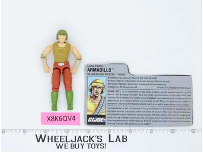 Armadillo V1 100% Complete 1988 G.I. Joe Hasbro Vintage Action Figure
