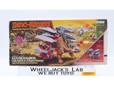 Kentrosaurus W/ Krok 100% Complete Dino Riders 1987 Tyco Vintage Action Figure