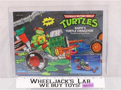 Raph's Turtle Dragster AFA HIGHEST GRADED 85 TMNT 1991 Playmates NEW SEALED
