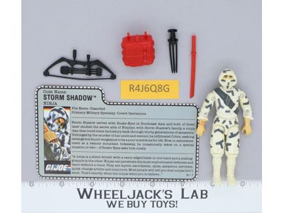 Storm Shadow V2 100% Complete G.I. Joe 1988 Hasbro Vintage Action Figure