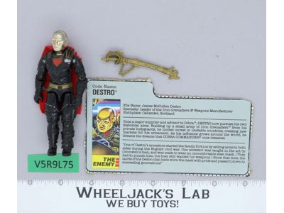 Destro V2 100% Complete G.I. Joe 1988 Hasbro Vintage Action Figure