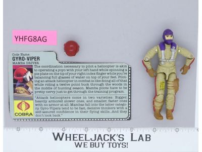 Gyro-Viper V1 100% Complete G.I. Joe 1987 Hasbro Vintage Action Figure