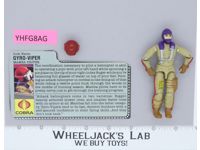 Gyro-Viper V1 100% Complete G.I. Joe 1987 Hasbro Vintage Action Figure
