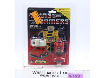 Red Bumblebee W/ Minispy TM Logo AFA HIGHEST GRADE 80 POP 1 G1 Transformers