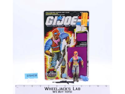 Zandar V1 100% Complete W/Card GI Joe 1986 Hasbro Vintage Action Figure