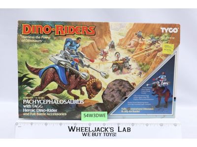 Pachycephalosaurus W/ Tagg 100% Complete Dino Riders 1987 Tyco Action Figure