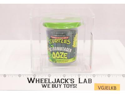 Retromutagen Ooze Pre-Mutant Turtle Green Flat Lid AFA GRADED 80+ TMNT Playmates