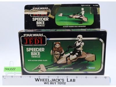 Speeder Bike 100% Complete W/Box Star Wars ROTJ Kenner 1983 Vehicle