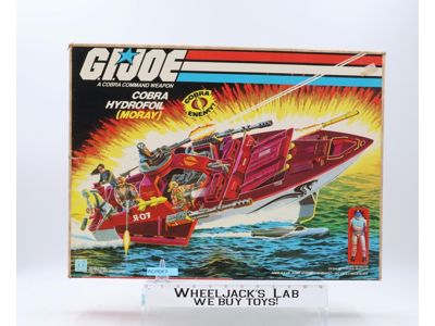 Cobra Moray Hydrofoil EMPTY BOX ONLY GI Joe 1985 Hasbro Action Figure Vehicle