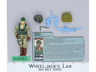 Recoil V1 100% Complete G.I. Joe 1989 Hasbro Vintage Action Figure