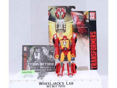 Firedrive & Hot Rod 100% Complete Transformers Titans Return 2017 Hasbro Figure