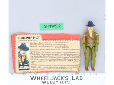 Wild Bill V1 100% Complete G.I. Joe 1983 Hasbro Vintage Action Figure