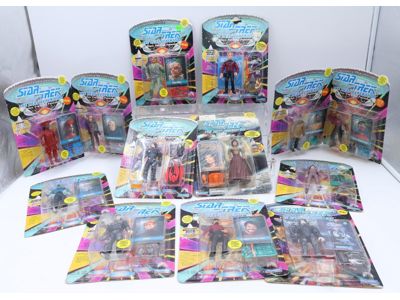 Lot of 13 Star Trek Next Generation 1990's Playmates Action Figures NEW SEALED