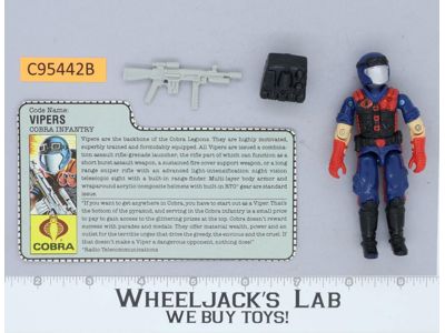 Vipers V1 100% Complete G.I. Joe 1986 Hasbro Vintage Action Figure