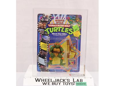 Movie Star Mike AFA GRADED 85+ 85/85/90 TMNT 1992 Playmates NEW SEALED