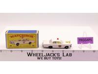 Police Car 55 Lesney Matchbox Series 1960's Made In England