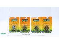 Lot of 4 Miniature Figures Teenage Mutant Ninja Turtles 2002 Playmates NEW