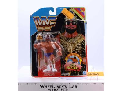 Macho King Randy Savage WWF Wrestling Action Figure 1990 Hasbro NEW MOSC SEALED