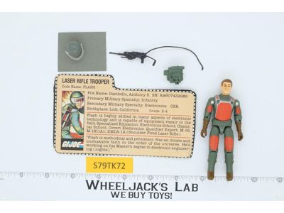 Flash V1 Straight Arm 100% Complete G.I. Joe 1982 Hasbro Vintage Action Figure