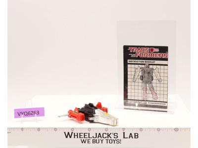 Powerdasher JET 100% Complete Vintage 1985 G1 Transformers Hasbro Action Figure