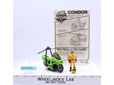 Condor W/Brad Turner 100% Complete Short Helmet M.A.S.K.1986 Kenner Vehicle