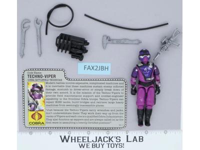 Techno-Viper V1 100% Complete G.I. Joe 1987 Hasbro Vintage Action Figure