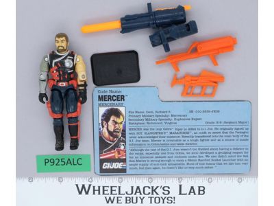 Mercer V2 100% Complete 1991 G.I. Joe Hasbro Vintage Action Figure