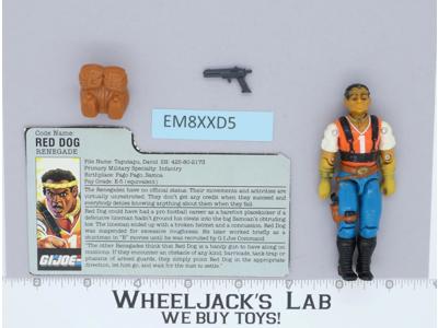 Red Dog V1 100% Complete G.I. Joe 1987 Hasbro Vintage Action Figure