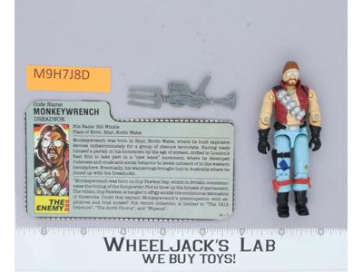 Monkeywrench V1 100% Complete G.I. Joe 1986 Hasbro Vintage Action Figure