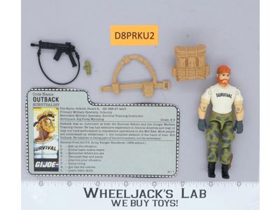 Outback V1 100% Complete 1987 G.I. Joe Hasbro Vintage Action Figure