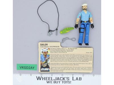 Shipwreck V1 100% Complete G.I. Joe 1985 Hasbro Vintage Action Figure