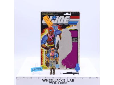 Zandar V1 100% Complete W/Card GI Joe 1986 Hasbro Vintage Action Figure