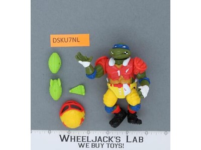 T.D. Tossin' Leo 100% Complete Teenage Mutant Ninja Turtle 1991 Playmates