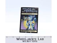 Soundwave Action Figure Instruction Manual Booklet 1984 Hasbro G1 Transformers