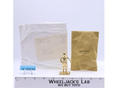 Gold Metal C-3PO Action Masters Star Wars 1994 Mail Away Promotional Figure