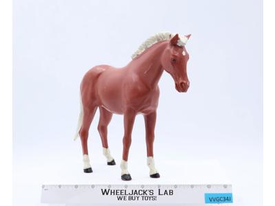 Pancho Chestnut Horse Best of the West Johnny West Marx 10" 1/6 Vintage