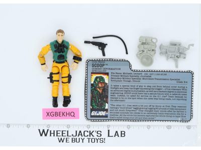 Scoop V1 G.I. Joe 1989 Hasbro Vintage Action Figure