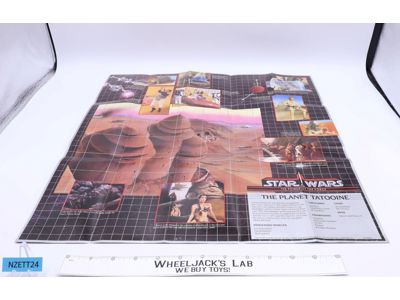 Tatooine Planetary Map ORIGINAL Star Wars POTF 1985 Kenner