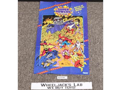 Battle Of Apokolips Begins Poster 11 x 18 Super Powers 1985 Kenner Vintage