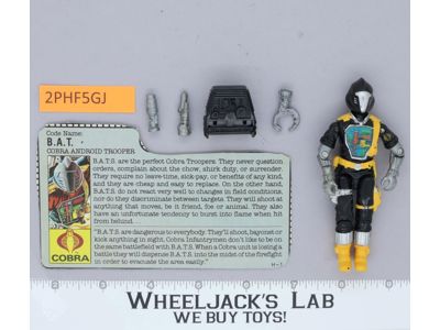 B.A.T.S. V1 100% Complete G.I. Joe 1986 Hasbro Vintage Action Figure