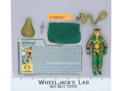 Serpentor V1 100% Complete G.I. Joe 1986 Hasbro Vintage Action Figure