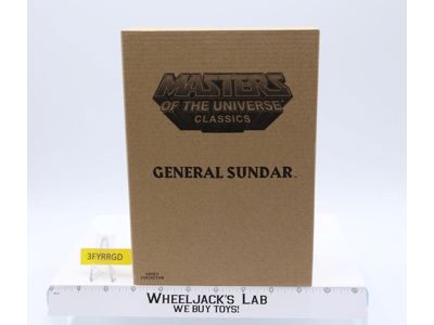 General Sundar w/Mailer MOSC NEW He-Man Classics MOTUC 2016 Mattel Action Figure